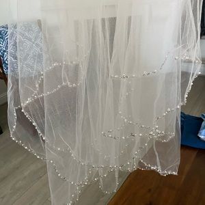 Wedding half veil